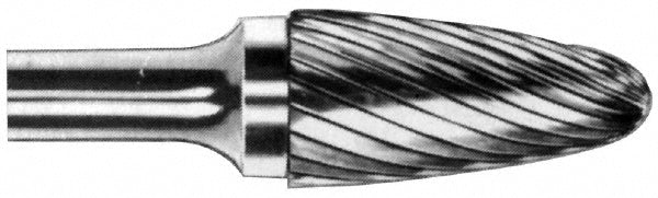 M.A. Ford 45375027 Abrasive Burr SF-3-D, 3/8" Cut Dia, Ball Nose Tree, Double Cut