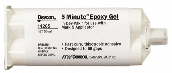 Devcon 14265 Two-Part Epoxy 50 mL, Cartridge Adhesive