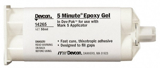 Devcon 14265 Two-Part Epoxy 50 mL, Cartridge Adhesive