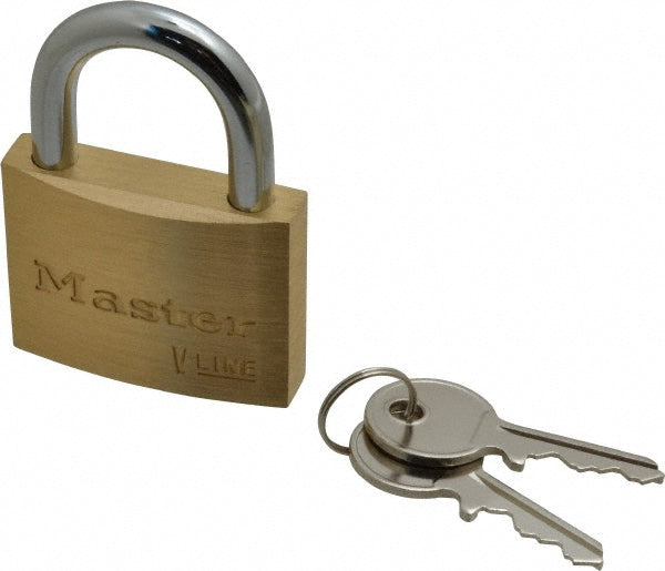 Master Lock 4150KA-41242 Padlock Brass, Keyed Alike, 1-7/8" Wide