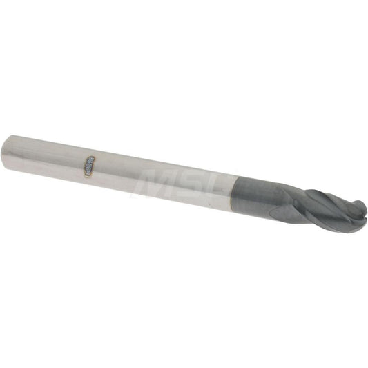 Accupro 00476887 Ball End Mill 0.1875" Dia, 0.3125" LOC, 3 Flute, Solid Carbide