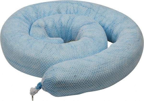 Brady SPC Sorbents ENV810 Boom Oil Only, 8" Dia, 10' OAL, 65 gal Absorption, Polypropylene, Blue