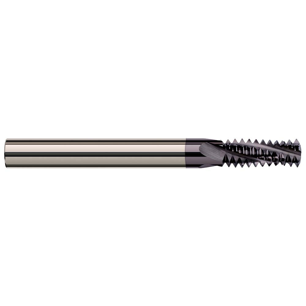 Harvey Tool 70022-C3 Helical Flute Thread Mill #6-32, Internal & External, 3 Flute, 0.1250" Shank Dia, Solid Carbide
