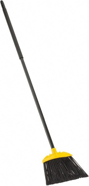 Rubbermaid FG638906BLA 10" Smooth Surface Jumbo Sweep Angle Broom, Metal Handle, Black