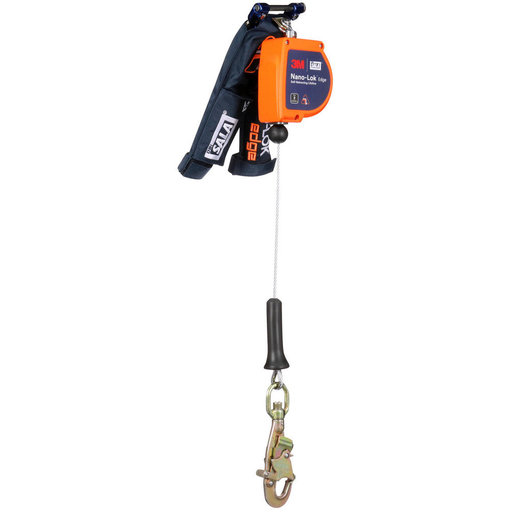 DBI-SALA 7012828694 Self-Retracting Lanyards, Lifelines & Fall Limiters Length (Feet) 8.000  Housing Material Thermoplastic  Unit Connector Single Pin Connector  Extended Length 8.00ft  Capacity (Lb.) 420  Lifeline Material Galvanized