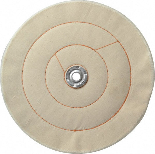 Dico 7000019 Unmounted Cushion Sewn Buffing Wheel 10" Dia, 1/2" Thick, 1" Arbor Hole Dia