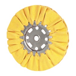 Divine Brothers 300019AH Unmounted Ventilated Bias Buffing Wheel 8" Dia, 1/2" Thick, 5/8" Arbor Hole Dia