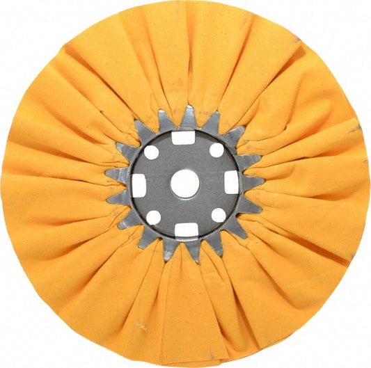 Divine Brothers 300017AI Unmounted Ventilated Bias Buffing Wheel 10" Dia, 1/2" Thick, 3/4" Arbor Hole Dia
