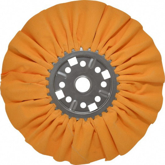 Divine Brothers 300007AM Unmounted Ventilated Bias Buffing Wheel 14" Dia, 1/2" Thick, 1-1/4" Arbor Hole Dia