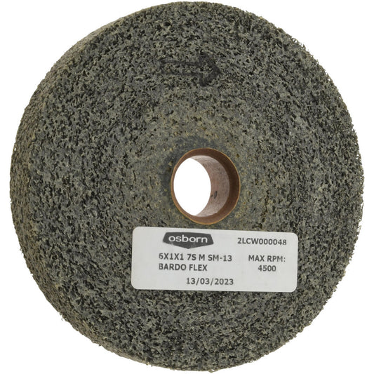 Value Collection 6X1X1 T100 7S M Deburring Wheel 6" Dia, 1" Face Width, 1" Hole, Density 7, Silicon Carbide