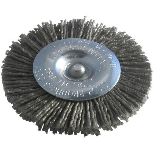 Dico 7200016 Wheel Brush 3" Wheel Dia, Crimped