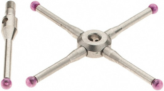Renishaw A-5000-3626 CMM Ball Stylus 2 mm Ball Dia, 19.2 mm OAL, M2