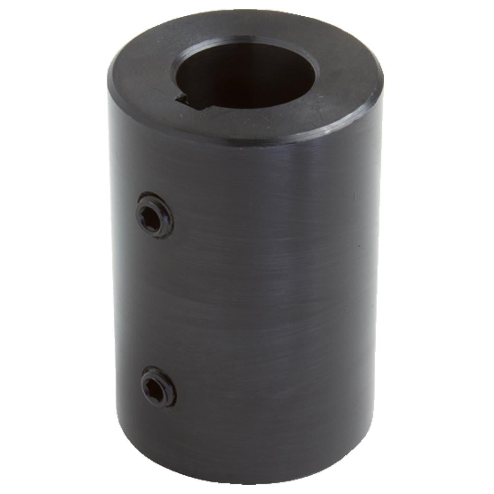Climax Metal Products RC-062-KW 5/8" Inside x 1-1/4" Outside Diam, Mild Steel Set Screw Rigid Coupling with keyway