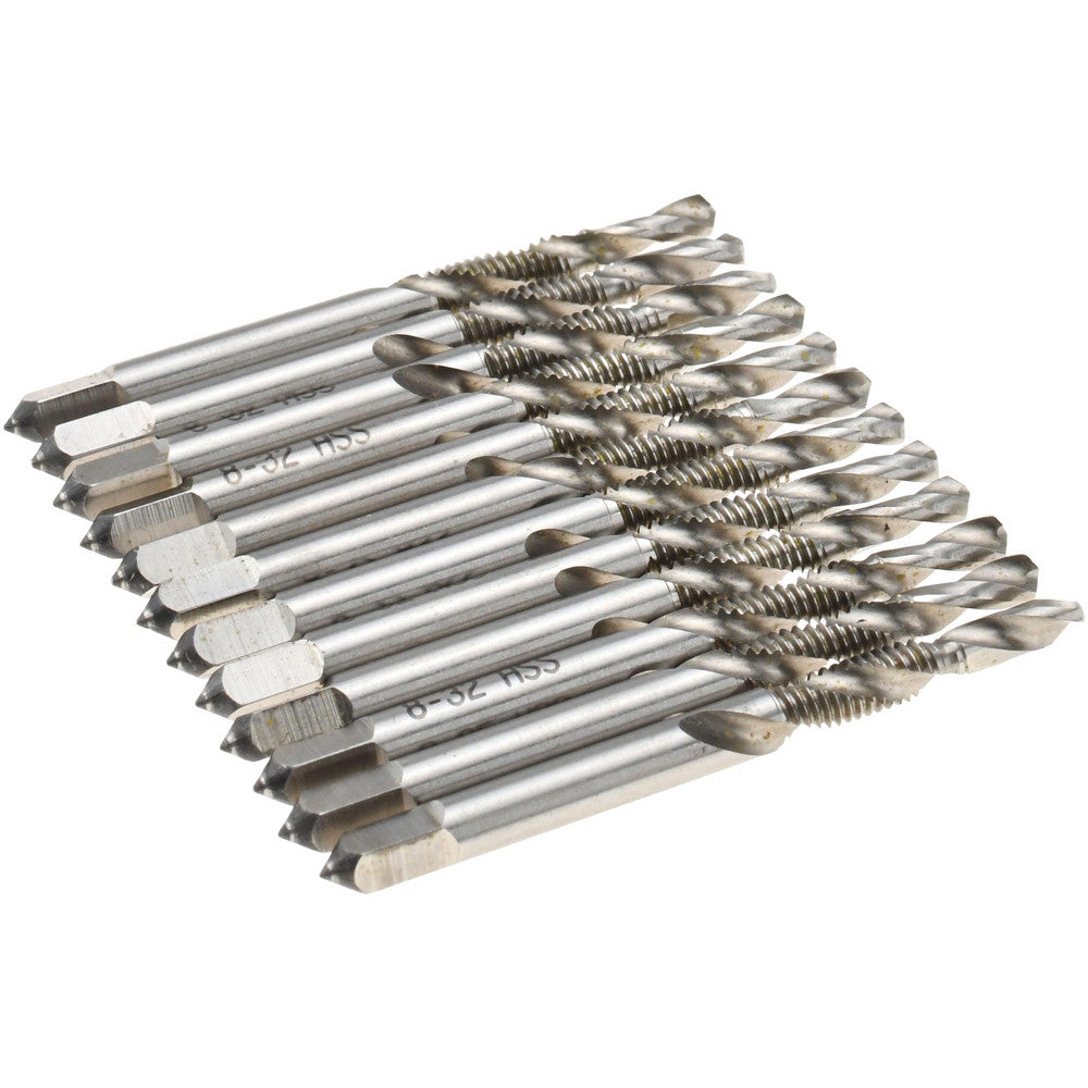 Value Collection X789 8-32 Combination Drill Tap #8-32, H3, 2 Flutes, High Speed Steel