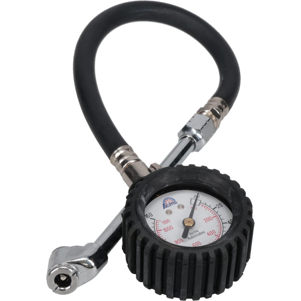Coilhose Pneumatics A535RB 0 to 160 psi Dial Dual Tire Pressure Gauge