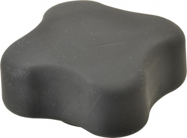 Gibraltar 1RM7A210A8Z002G Lobed Knob 3" Head Dia, 4 Points, Thermoplastic Elastomer, Black