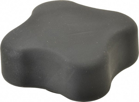 Gibraltar 1RM7A210A8Z002G Lobed Knob 3" Head Dia, 4 Points, Thermoplastic Elastomer, Black