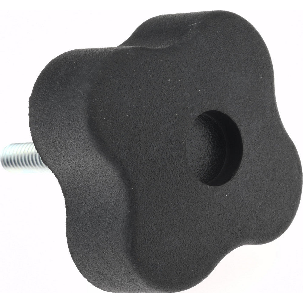 Gibraltar KN4C15004S5-S21 Lobed Knob 1.9900" Head Dia, 4-Point, Thermoplastic Elastomer, Black