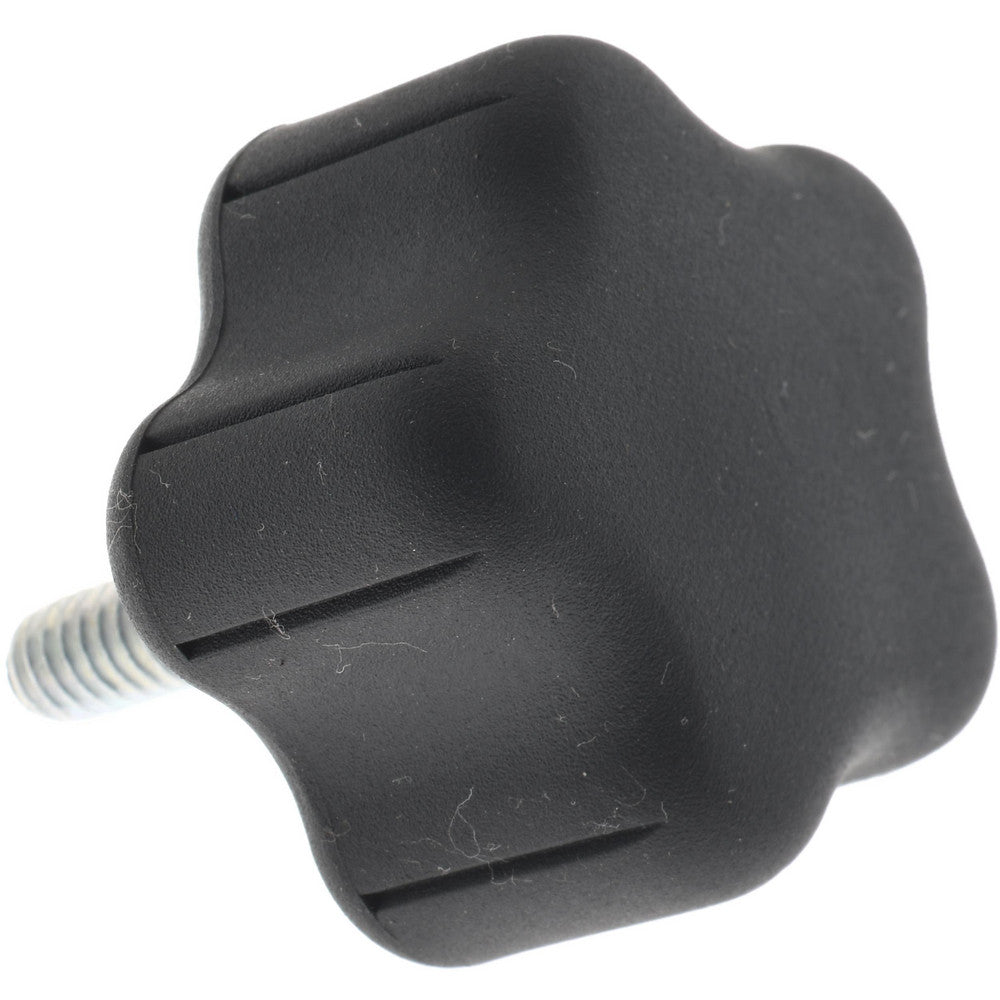 Gibraltar 5B40B922A8Z002G Lobed Knob 1.52" Head Dia, 5 Points, Thermoplastic Elastomer, Black