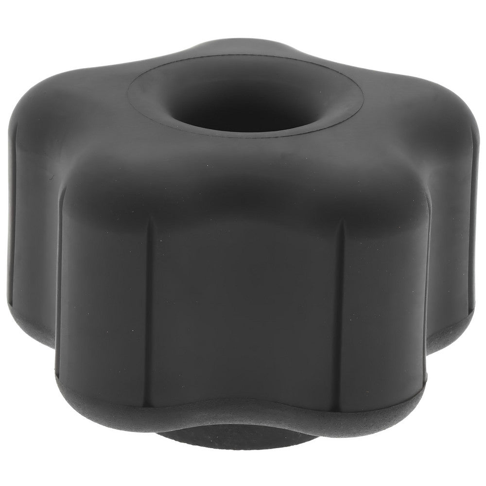 Gibraltar 5B40F205A8Z001G Lobed Knob 1.52" Head Dia, 5 Points, Thermoplastic Elastomer, Black