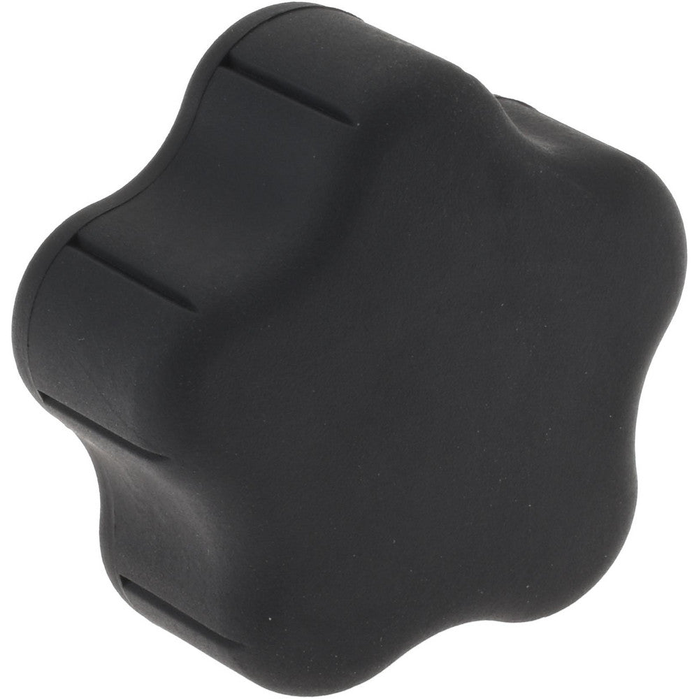 Gibraltar 5B50A207A8Z002G Lobed Knob 1.91" Head Dia, 5 Points, Thermoplastic Elastomer, Black