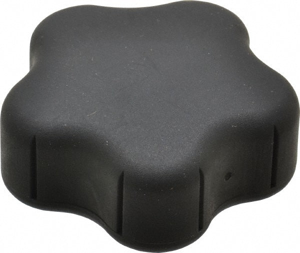 Gibraltar 5B60A207A8Z002G Lobed Knob 2.26" Head Dia, 5 Points, Thermoplastic Elastomer, Black