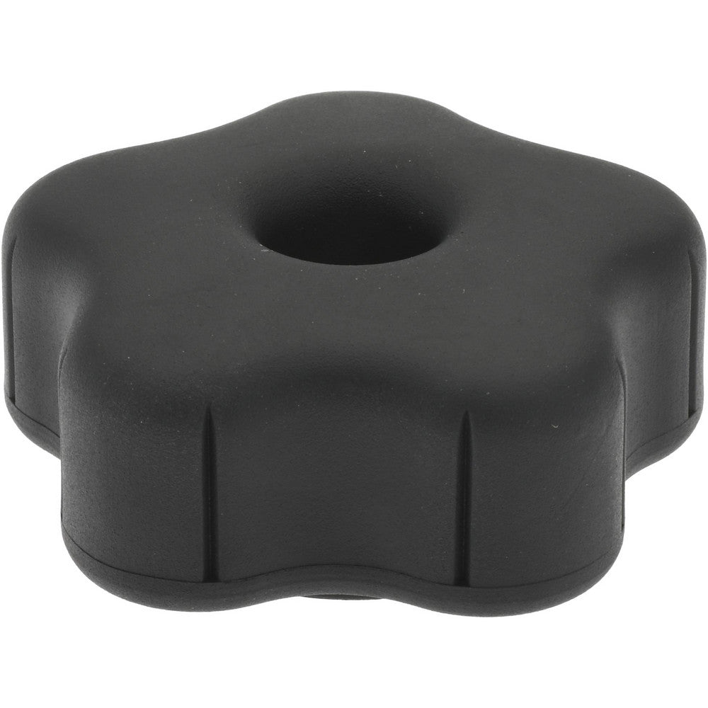 Gibraltar 5B60F210A8Z001G Lobed Knob 2.26" Head Dia, 5 Points, Thermoplastic Elastomer, Black