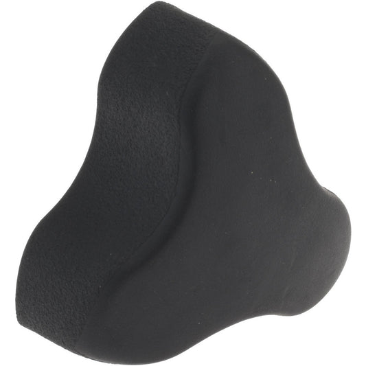 Gibraltar 5J55A207A8Z001G Lobed Knob 2.17" Head Dia, 3 Points, Thermoplastic Elastomer, Black