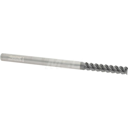 Accupro 95168595 Square End Mill 1/4" Dia, 1-1/4" LOC, 3 Flutes, Solid Carbide