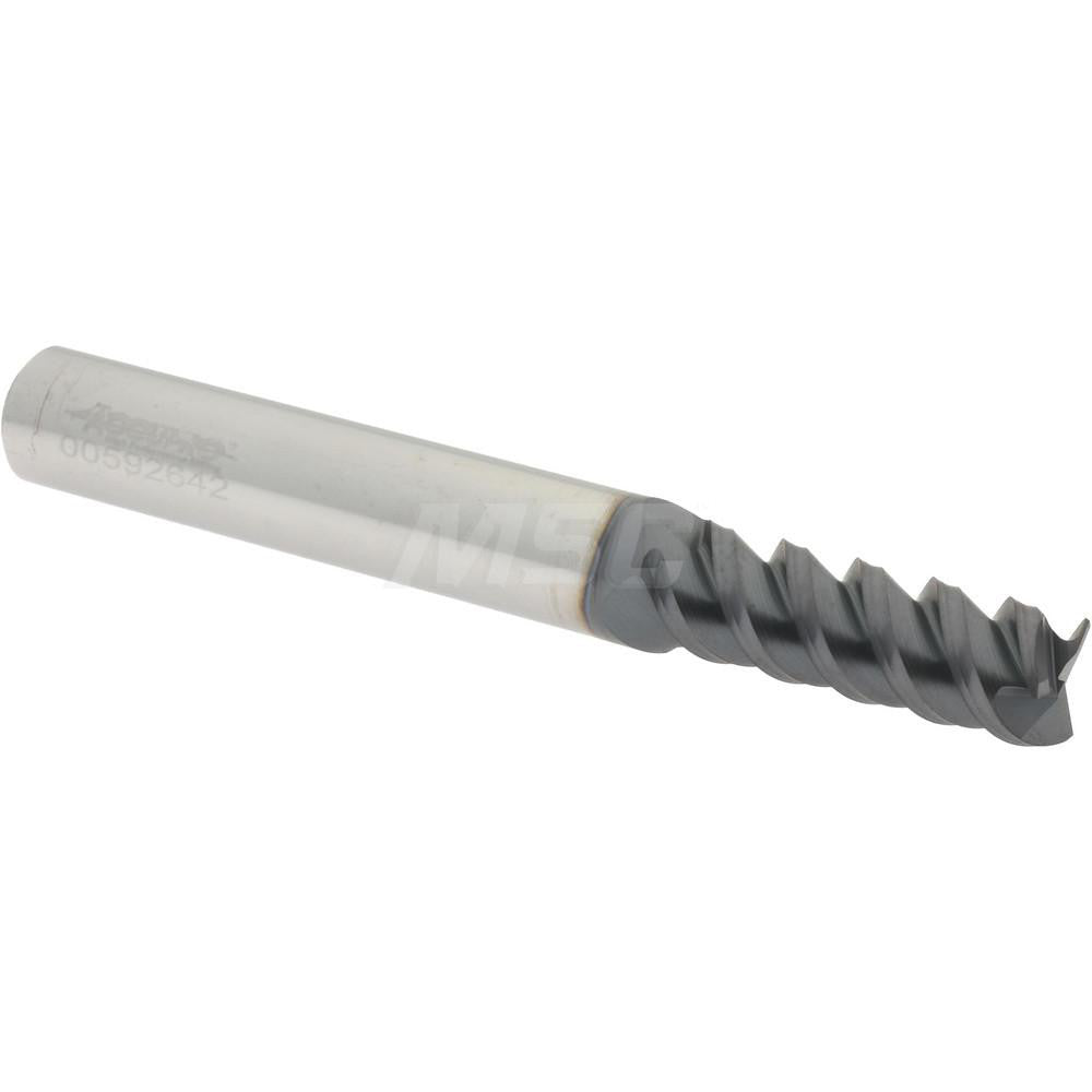 Accupro 95168680 Square End Mill 9/32" Dia, 13/16" LOC, 3 Flutes, Solid Carbide