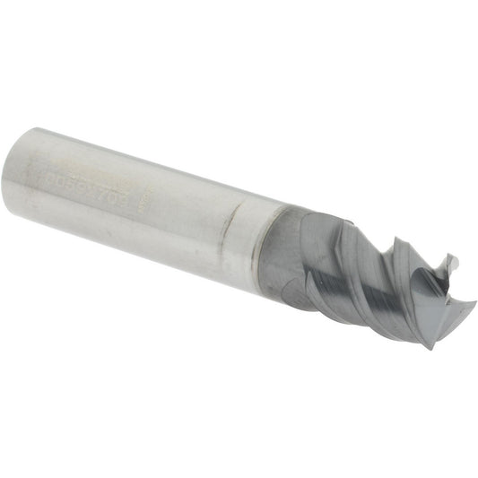 Accupro 95168517 Square End Mill 3/8" Dia, 1/2" LOC, 3 Flutes, Solid Carbide