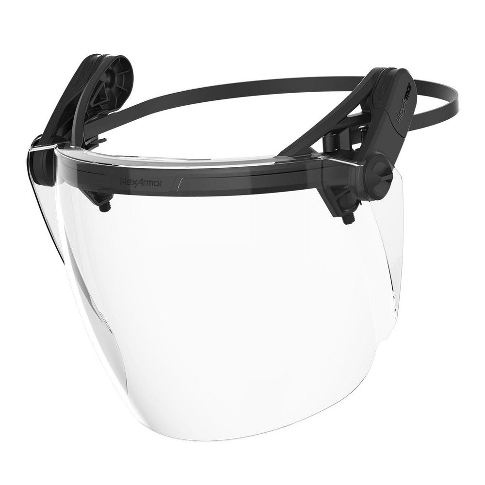 HexArmor 17-36001 Face Shield & Headgear Sets Type Face Shield  Set Type Face Shield  Protection Type Chemical Debris Impact Ultraviolet  Suspension Adjustment Type Non-Adjustable  Window Coating Anti-Fog Scratch-Resistant  Headgear Material ABS