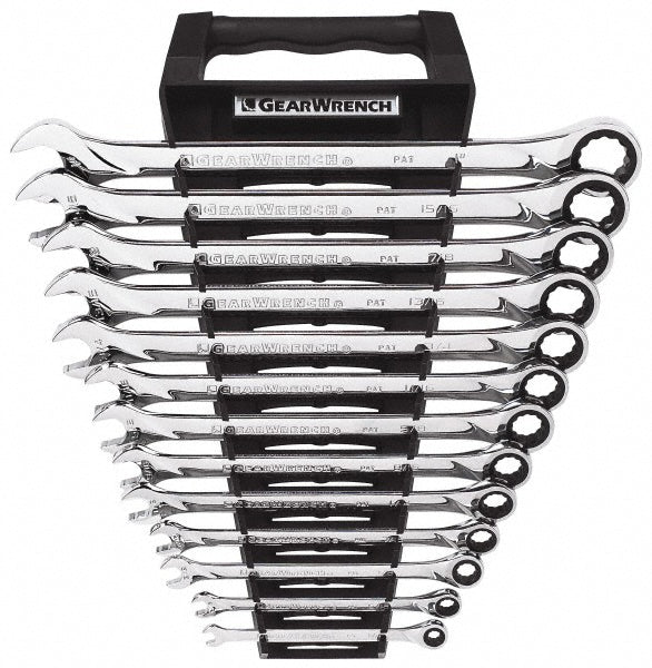 GEARWRENCH 85199 Combination Wrench Set 13 Pc, 1" 13/16" 15/16" & 7/8" Wrench, Inch
