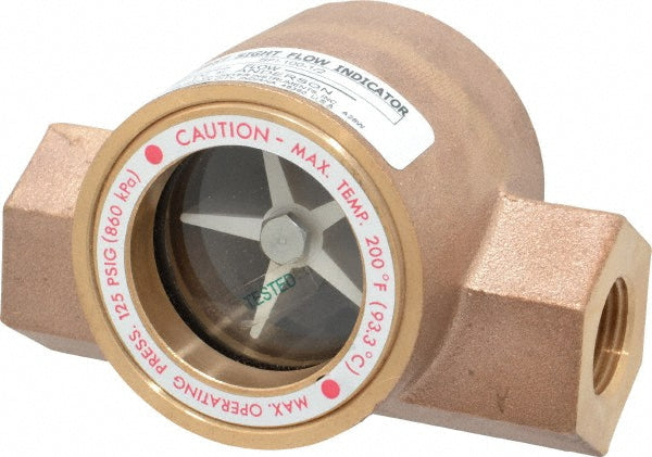 Dwyer SFI-100-1/2 1/2 Inch, Bronze Body Sight Flow Indicator