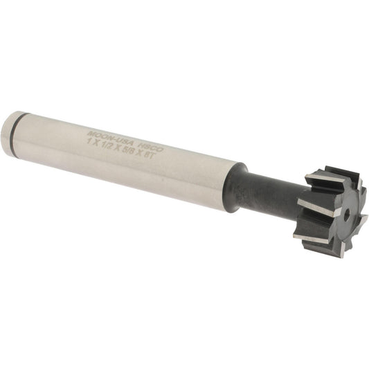Made in USA Milling Cutters CETS1-12 1" Diam, 1/2" Wide, Cobalt T-Slot Cutter