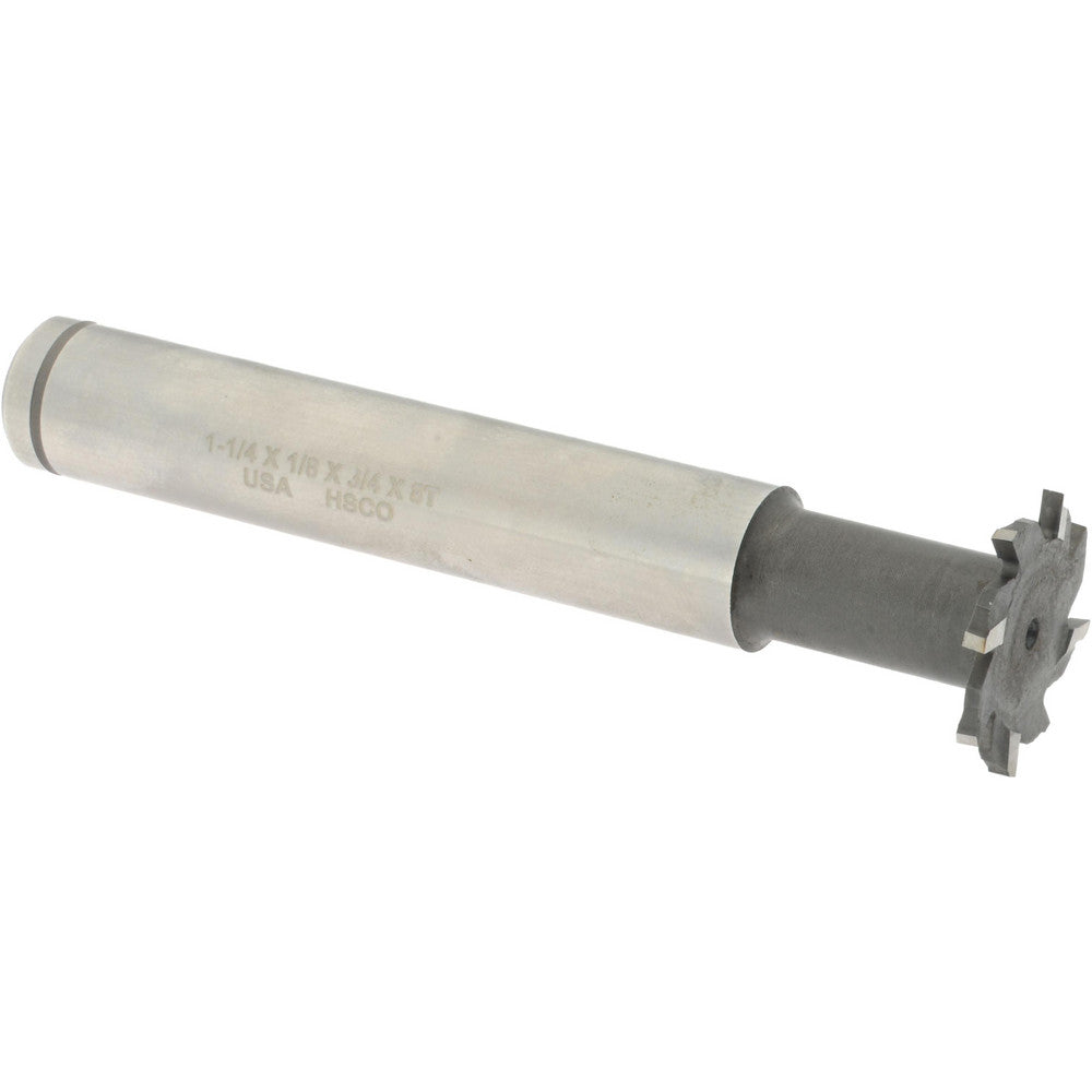 Made in USA Milling Cutters CETS12-18 1-1/4" Diam, 1/8" Wide, Cobalt T-Slot Cutter
