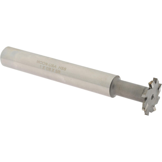 Made in USA Milling Cutters ETS1-18 1" Diam, 1/8" Wide, High Speed Steel T-Slot Cutter