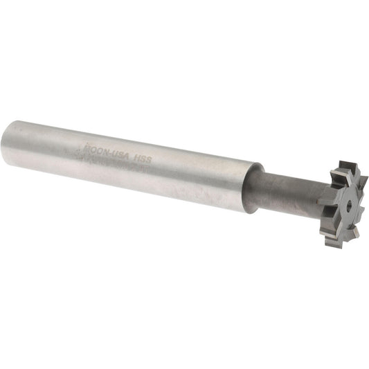 Made in USA Milling Cutters ETS1-14 1" Diam, 1/4" Wide, High Speed Steel T-Slot Cutter