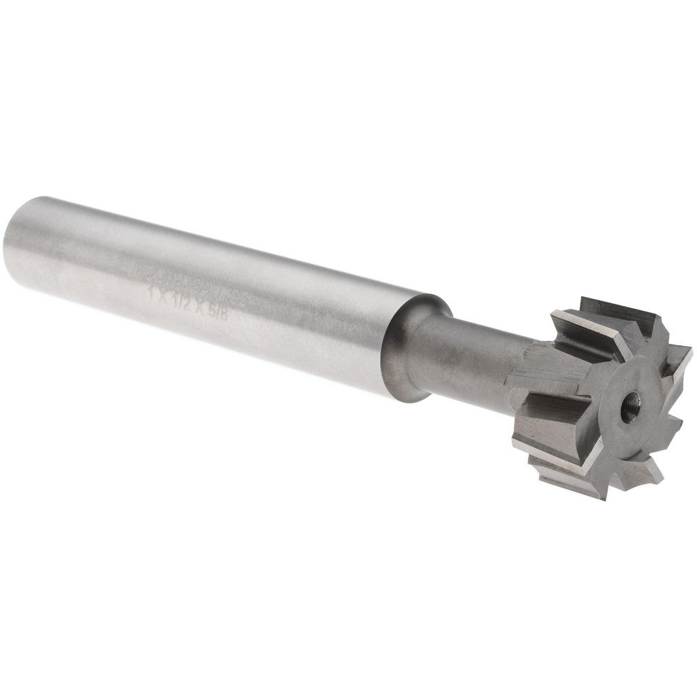 Made in USA Milling Cutters ETS1-12 1" Diam, 1/2" Wide, High Speed Steel T-Slot Cutter