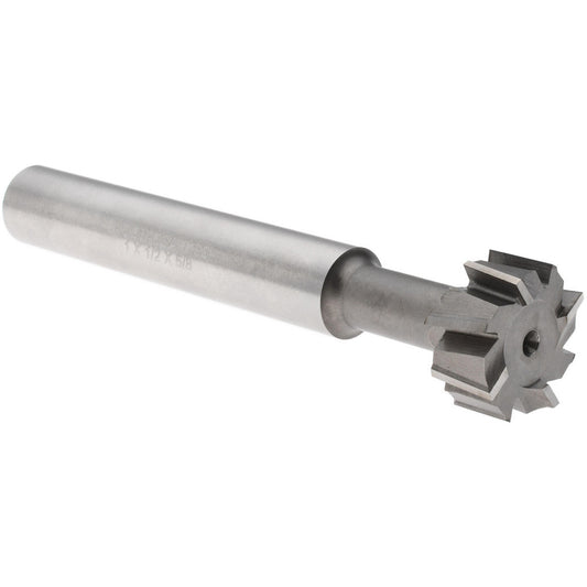 Made in USA Milling Cutters ETS1-12 1" Diam, 1/2" Wide, High Speed Steel T-Slot Cutter