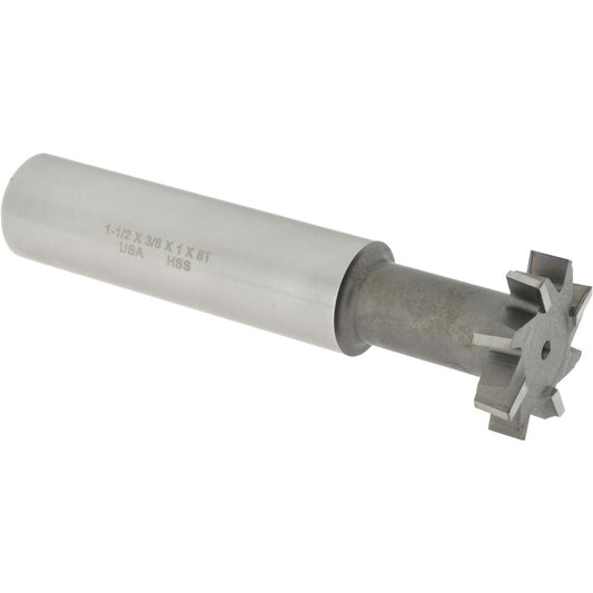 Made in USA Milling Cutters ETS15-38 1-1/2" Diam, 3/8" Wide, High Speed Steel T-Slot Cutter