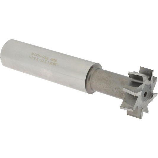 Made in USA Milling Cutters ETS15-12 1-1/2" Diam, 1/2" Wide, High Speed Steel T-Slot Cutter