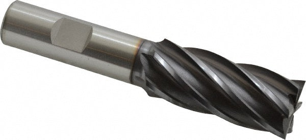 OSG 5742708 Square End Mill 13/16'' Dia, 1-7/8'' LOC, 5/8'' Shank Dia, 4'' OAL, 6 Flutes, Vanadium High Speed Steel