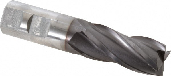 OSG 5743708 Square End Mill 7/8'' Dia, 1-7/8'' LOC, 7/8'' Shank Dia, 4-1/8'' OAL, 4 Flutes, Vanadium High Speed Steel