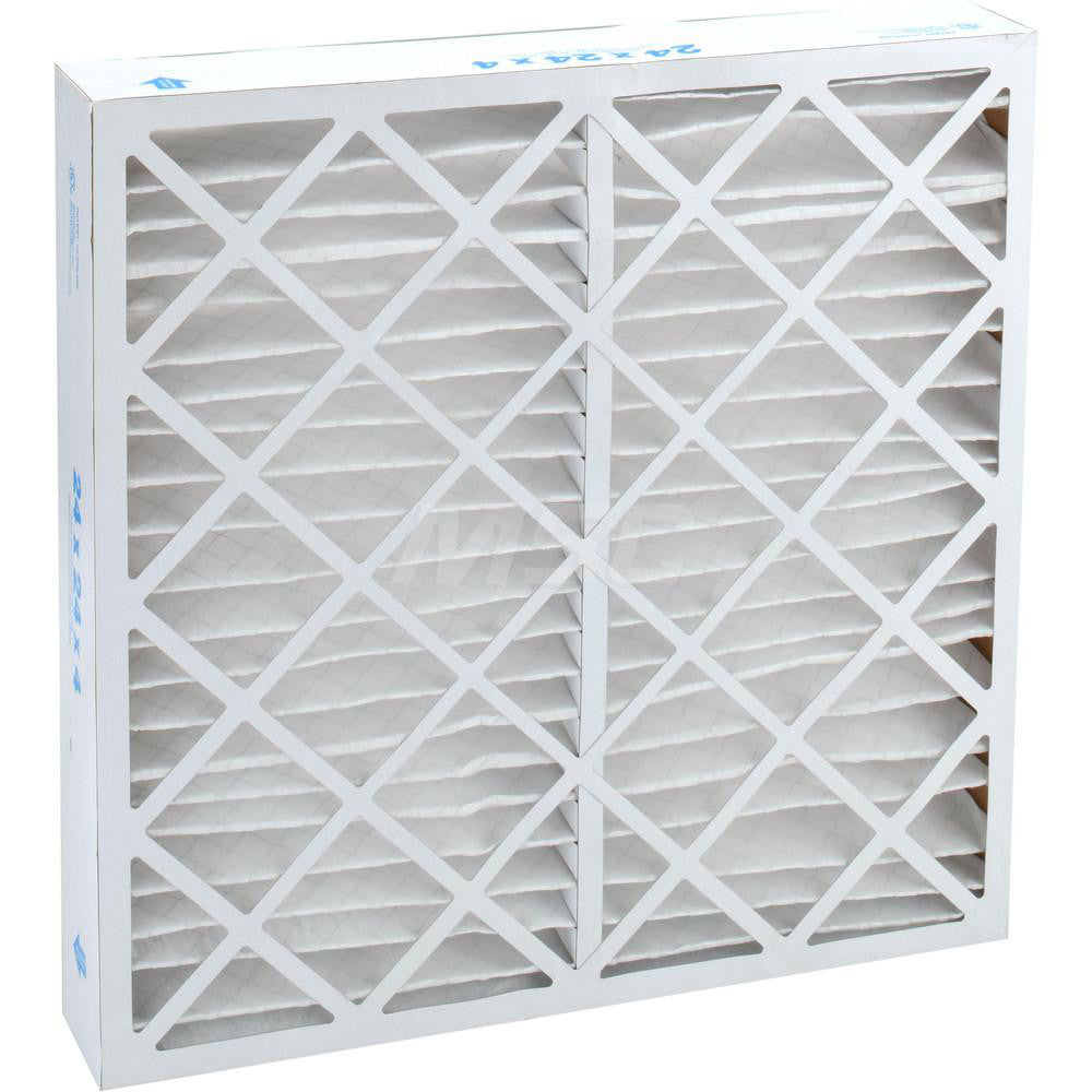 Pro-Source PRO10472 Pleated Air Filter Wire-Backed Pleated, MERV 10, Synthetic, 55% Efficient, 24" High, 24" Wide, 4" Deep