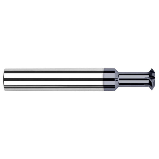 Harvey Tool 19210-C3 Double Angle Milling Cutter 90 &deg, 1/2" Cut Dia, 3/16" Cut Width, 1/2" Shank Dia, Solid Carbide