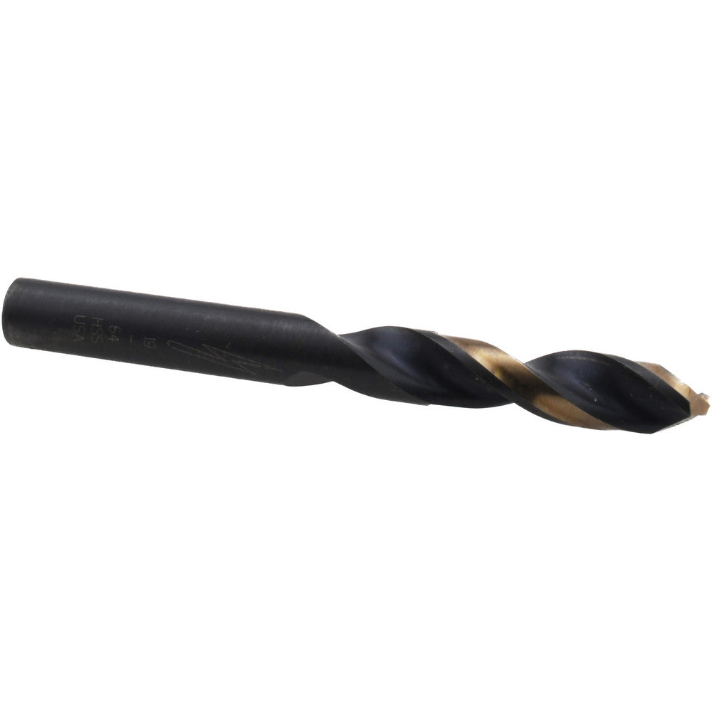 Triumph Twist Drill 060419 Screw Machine Length Drill Bit 19/64" (0.2969) Dia, 135 deg, HSS