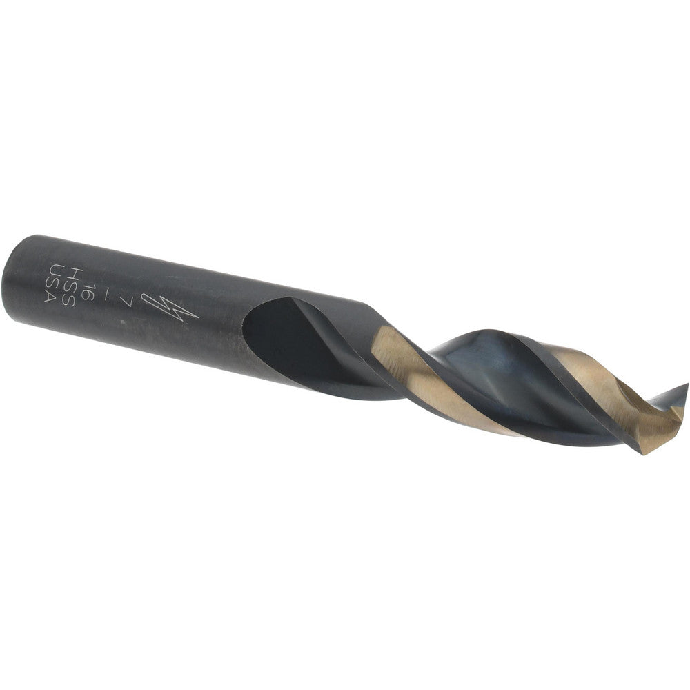 Triumph Twist Drill 060428 Screw Machine Length Drill Bit 7/16" Dia, 135 deg Point, High-Speed Steel