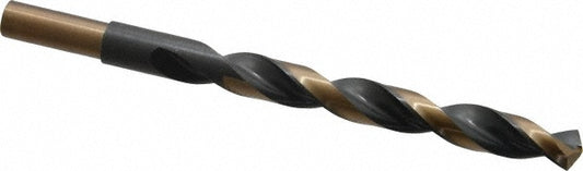 Triumph Twist Drill 092127 Reduced Shank Drill Bit 27/64'' Dia, 3/8'' Shank Dia, 135 °, High Speed Steel