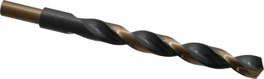 Triumph Twist Drill 092132 Reduced Shank Drill Bit 1/2'' Dia, 3/8'' Shank Dia, 135 °, High Speed Steel